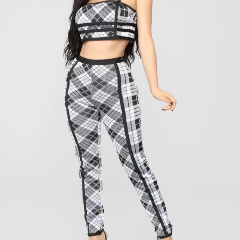 Black and white matching set